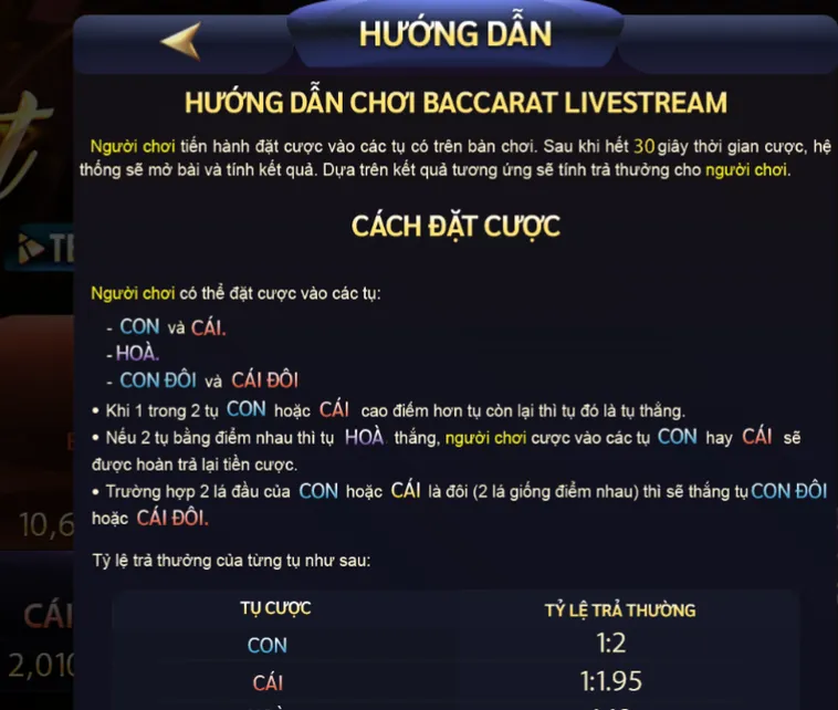 Baccarat Livestream Tại ManClub Sòng Bạc Đẳng Cấp Cho Dân Chơi Thượng Lưu