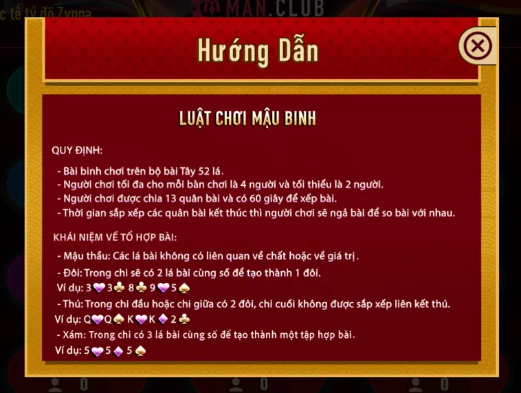 Khám Phá Mậu Binh Tại ManClub Với Chiến Thuật Xếp Bài Đỉnh Cao Cho Cao Thủ