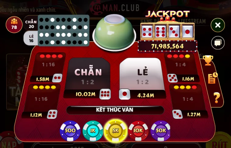 Minigame Mini Xóc Dĩa Tại ManClub Trò Chơi Đỉnh Cao Thu Hút Triệu Game Thủ