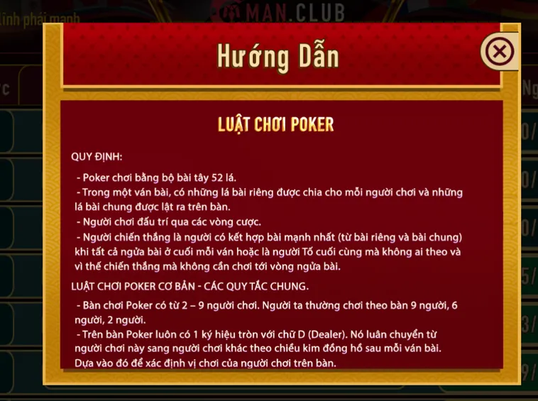 Khám Phá Đỉnh Cao Poker Tại ManClub Với Chiến Thuật Chinh Phục Đối Thủ Tài Ba