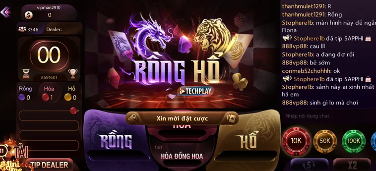 Rồng Hổ Livestream Tại ManClub Đấu Trường Cá Cược Đỉnh Cao Cho Cao Thủ