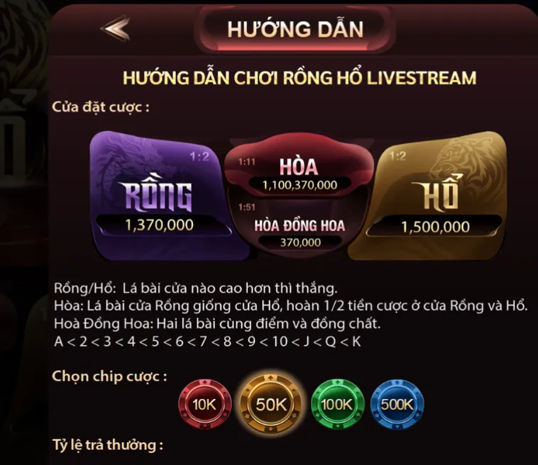 Rồng Hổ Livestream Tại ManClub Đấu Trường Cá Cược Đỉnh Cao Cho Cao Thủ