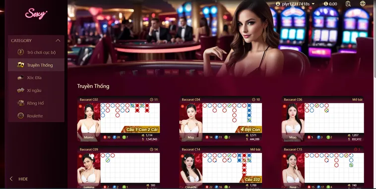 Sexy Gaming Livestream Tại ManClub Trải Nghiệm Cá Cược Nóng Bỏng Đẳng Cấp