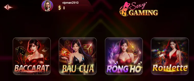 Sexy Gaming Livestream Tại ManClub Trải Nghiệm Cá Cược Nóng Bỏng Đẳng Cấp