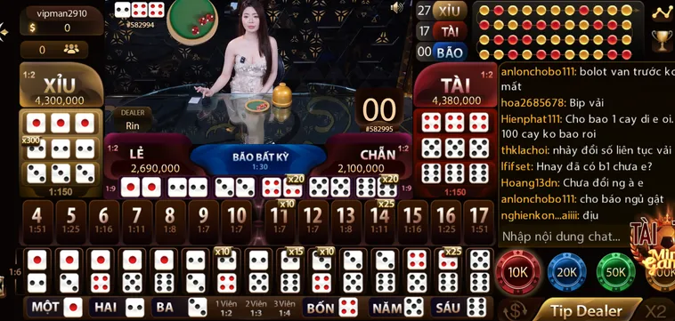 Sicbo Livestream Tại ManClub Trò Chơi Xúc Xắc Đầy Kịch Tính Với Phần Thưởng Lớn